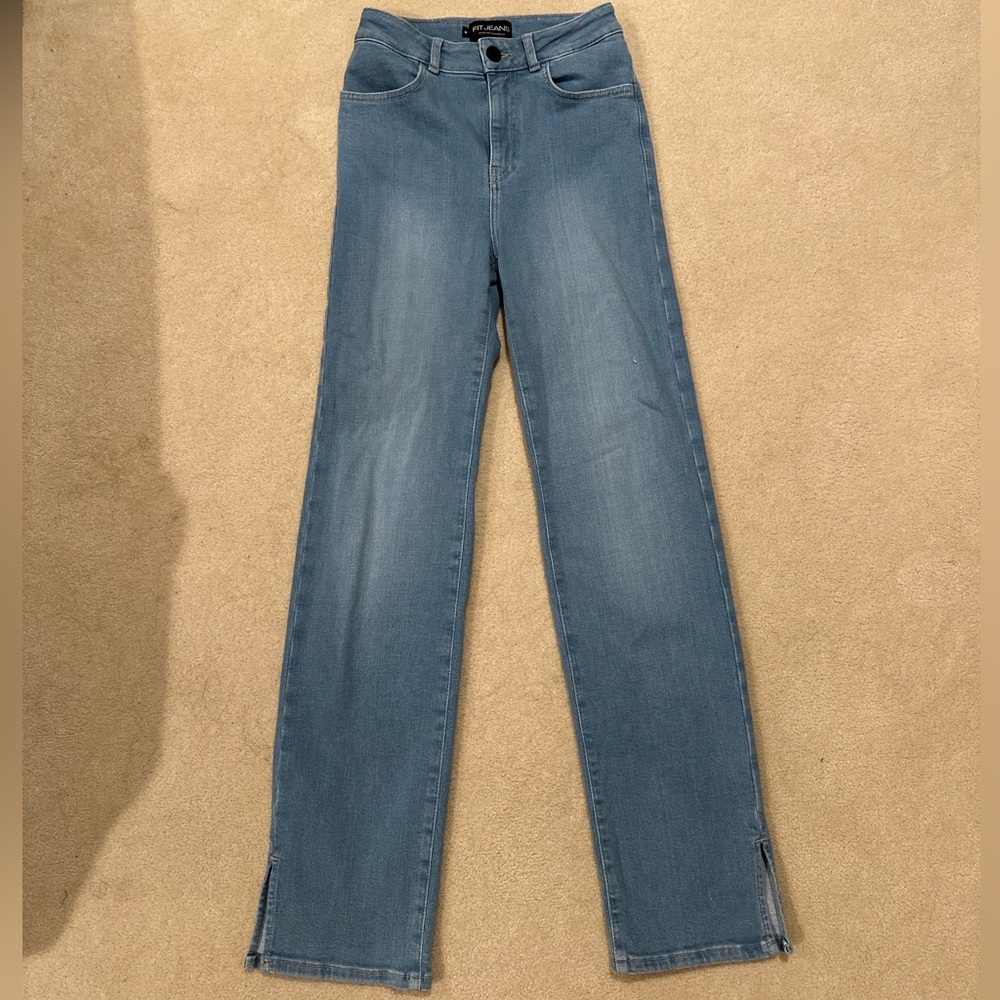 FIT Jeans straight leg light blue size small